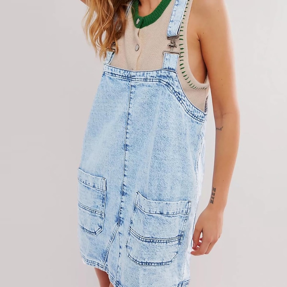 Denim Overall Dress